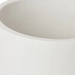 GoodHome White Terracotta Circular Plant Pot (Dia)20.5cm -Hozelock Shop goodhome white terracotta circular plant pot dia 20 5cm3663602441274 36c bq