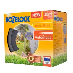 Hozelock Auto-reel Wall-mounted Hose Reel & Hose (L)30m -Hozelock Shop hozelock auto reel wall mounted hose reel hose l 30m5010646059565 08c bq
