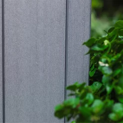 Keter Artisan 9x7 Ft Pent Tongue & Groove Grey Plastic Shed With Floor -Hozelock Shop keter artisan 9x7 ft pent tongue groove grey plastic shed with floor7290106933996 02c bq 1