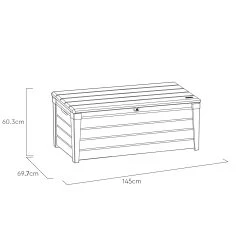 Keter Brushwood Wood Effect Garden Storage Box 454L -Hozelock Shop keter brushwood wood effect garden storage box 454l7290106939745 01t