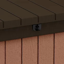 Keter Darwin Wood Effect 5x2 Garden Storage Bench Box 570L -Hozelock Shop keter darwin wood effect 5x2 garden storage bench box 570l7290112636263 36c bq