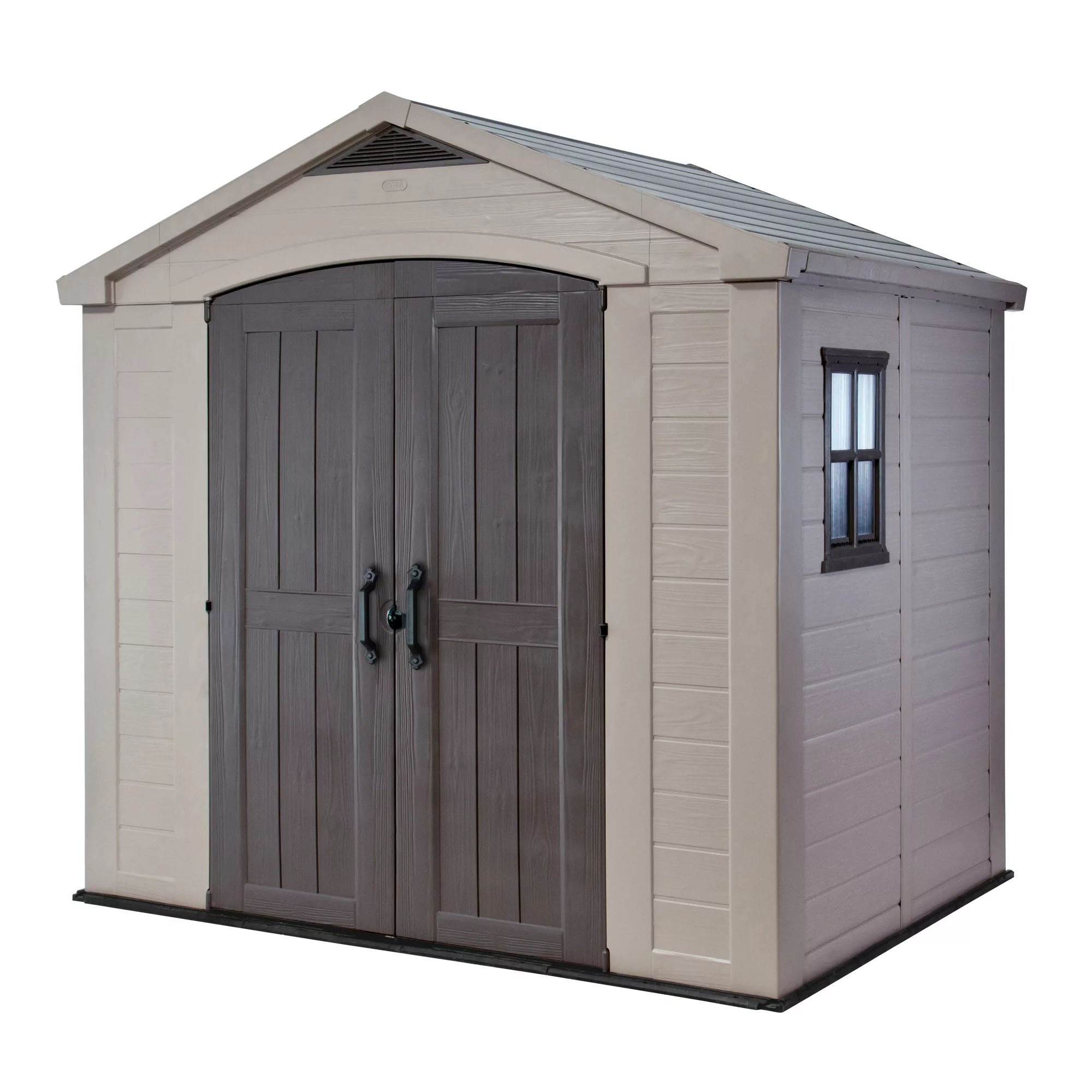 Keter Factor 8x6 Apex Beige Plastic Shed with floor Keter Factor 8x6 Apex Beige Plastic Shed With Floor -Hozelock Shop keter factor 8x6 apex beige plastic shed with floor7290103664947 01bq