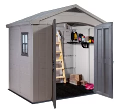 Keter Factor 8x6 Apex Beige Plastic Shed With Floor 4 Keter Factor 8x6 Apex Beige Plastic Shed With Floor -Hozelock Shop keter factor 8x6 apex beige plastic shed with floor7290103664947 02bq