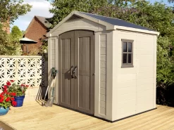 Keter Factor 8x6 Apex Beige Plastic Shed With Floor 6 Keter Factor 8x6 Apex Beige Plastic Shed With Floor -Hozelock Shop keter factor 8x6 apex beige plastic shed with floor7290103664947 05bq