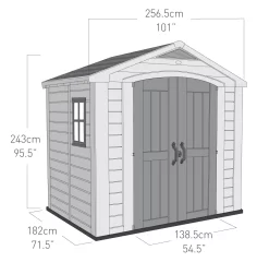 Keter Factor 8x6 Apex Beige Plastic Shed With Floor 7 Keter Factor 8x6 Apex Beige Plastic Shed With Floor -Hozelock Shop keter factor 8x6 apex beige plastic shed with floor7290103664947 18bq
