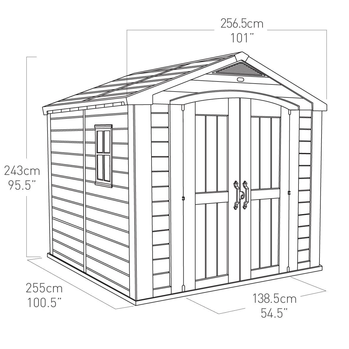 Keter Factor 8x8 Apex Beige Plastic Shed with floor Keter Factor 8x8 Apex Beige Plastic Shed With Floor -Hozelock Shop keter factor 8x8 apex beige plastic shed with floor7290103664954 01t