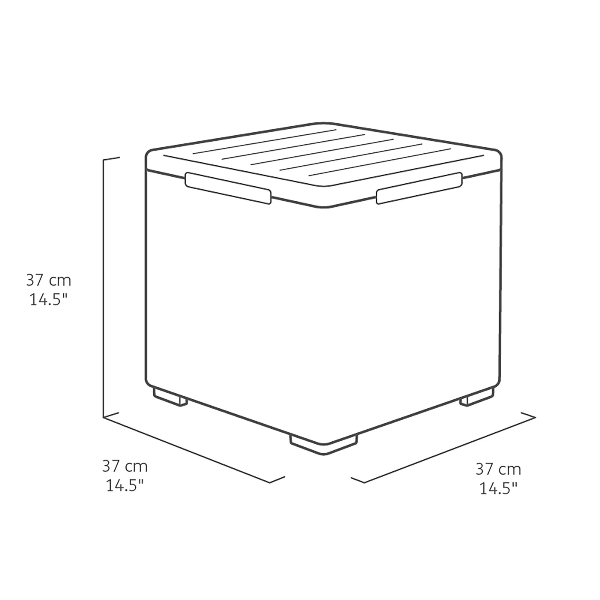 Keter Graphite 38.1L Small Plastic Storage box & Lid Keter Graphite 38.1L Small Plastic Storage Box & Lid -Hozelock Shop keter graphite 38 1l small plastic storage box lid8711245155517 01t