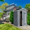 Keter Manor 4x3 Ft Apex Grey Plastic Shed (Base Included) -Hozelock Shop keter manor 4x3 ft apex grey plastic shed base included 7290106939677 03i bq