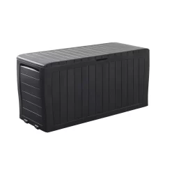 Keter Marvel Plus Grey Plastic 4x1 Garden Storage Box 270L