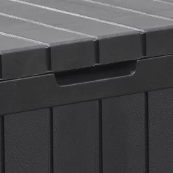 Keter Marvel Plus Grey Plastic 4x1 Garden Storage Box 270L -Hozelock Shop keter marvel plus grey plastic 4x1 garden storage box 270l7290112637802 37c