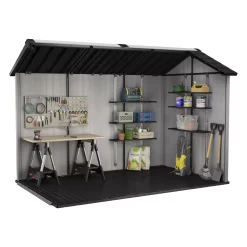 Keter Oakland Apex Tongue & Groove Grey Plastic Shed With Floor 10 Keter Oakland Apex Tongue & Groove Grey Plastic Shed With Floor -Hozelock Shop keter oakland apex tongue groove grey plastic shed with floor7290106934139 04t bq