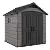 Keter Premier Apex Tongue & Groove Grey Shed With Floor -Hozelock Shop keter premier apex tongue groove grey shed with floor7290112634122 01c bq