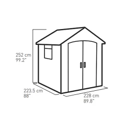 Keter Premier Apex Tongue & Groove Grey Shed With Floor 8 Keter Premier Apex Tongue & Groove Grey Shed With Floor -Hozelock Shop keter premier apex tongue groove grey shed with floor7290112634122 01t bq