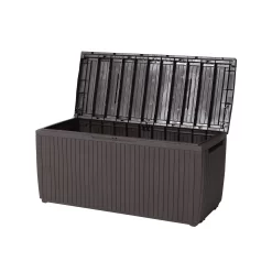 Keter Springwood Plastic Garden Storage Box -Hozelock Shop keter springwood plastic garden storage box7290106930292 21c bq 1