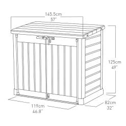 Keter Store It Out Max Wood Effect Garden Storage 1200L -Hozelock Shop keter store it out max wood effect garden storage 1200l3253929001413 01t