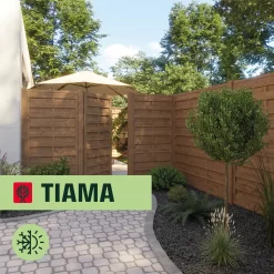 Klikstrom Tiama Pine Horizontal Slats Gate, (H)1.8m (W)0.9m 5 Klikstrom Tiama Pine Horizontal Slats Gate, (H)1.8m (W)0.9m -Hozelock Shop klikstrom tiama pine horizontal slats gate h 1 8m w 0 9m5059340668338 41i