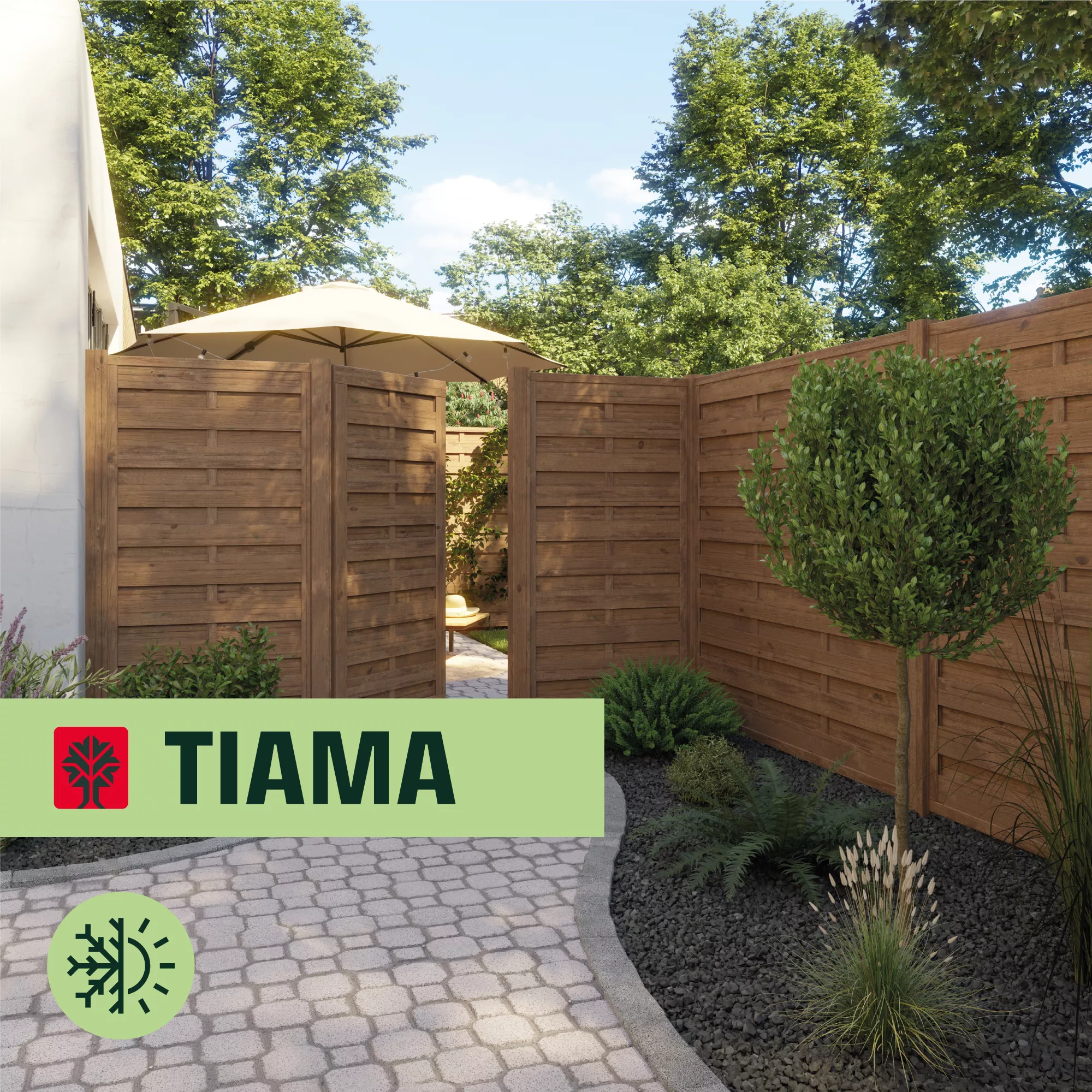 Klikstrom Tiama Pine Horizontal slats Gate, (H)1.8m (W)0.9m Klikstrom Tiama Pine Horizontal Slats Gate, (H)1.8m (W)0.9m -Hozelock Shop klikstrom tiama pine horizontal slats gate h 1 8m w 0 9m5059340668338 41i