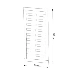 Klikstrom Tiama Pine Horizontal Slats Gate, (H)1.8m (W)0.9m 6 Klikstrom Tiama Pine Horizontal Slats Gate, (H)1.8m (W)0.9m -Hozelock Shop klikstrom tiama pine horizontal slats gate h 1 8m w 0 9m5059340668833 01t