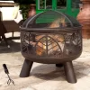 La Hacienda Alexis Steel Firepit -Hozelock Shop la hacienda alexis steel firepit5055025581688 02i bq