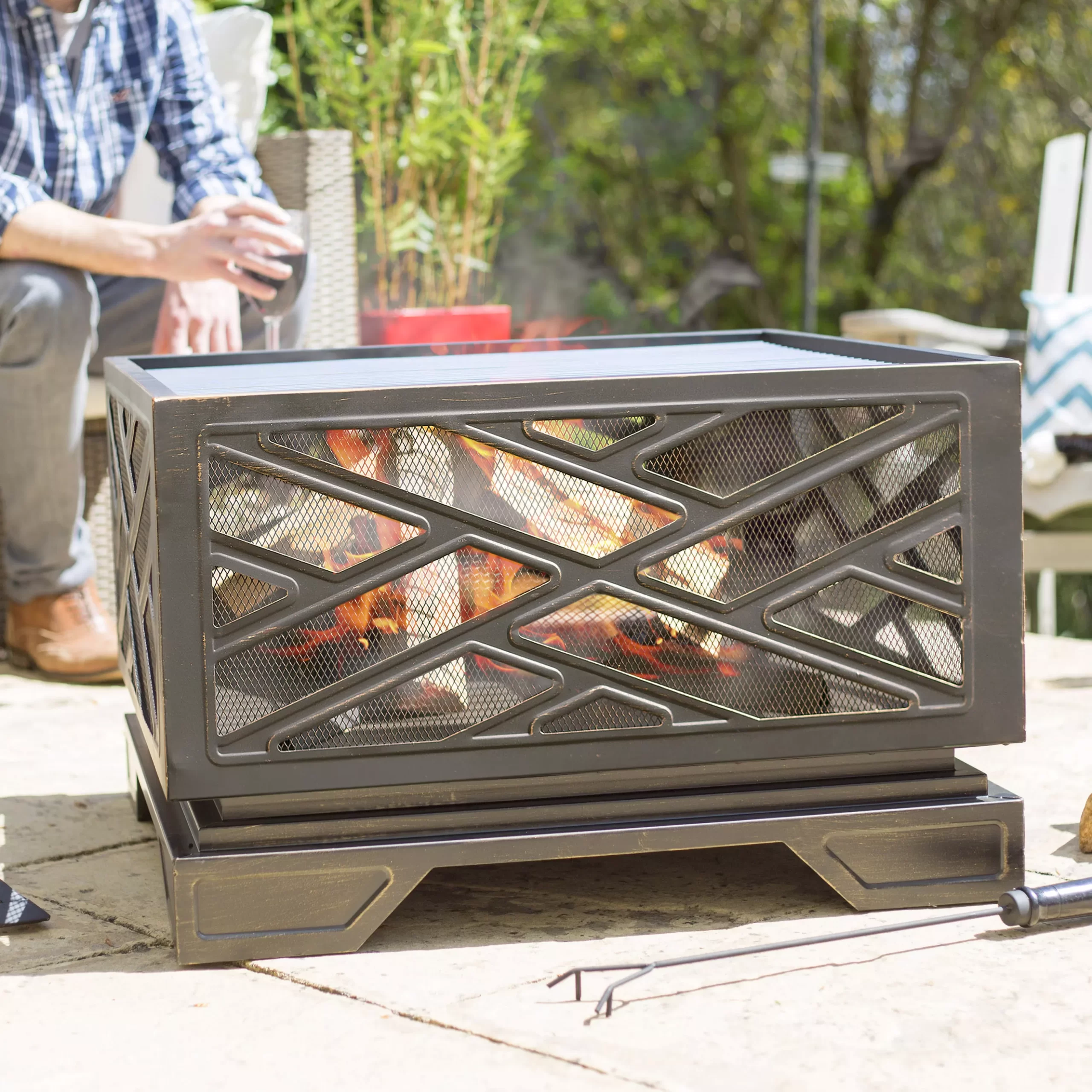 La Hacienda Brooklyn Steel Firepit La Hacienda Brooklyn Steel Firepit -Hozelock Shop la hacienda brooklyn steel firepit5055025582364 03i BQ scaled