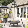 La Hacienda Tripod Hanging Grill -Hozelock Shop la hacienda tripod hanging grill5055025586126 01i bq