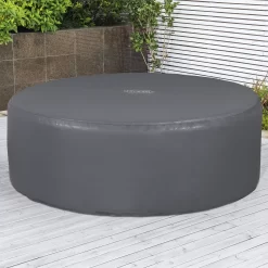 Lay-Z-Spa Grey Circular Hot Tub Cover (D) 1960mm X (H )710mm -Hozelock Shop lay z spa grey circular hot tub cover d 1960mm x h 710mm6941607321270 01i