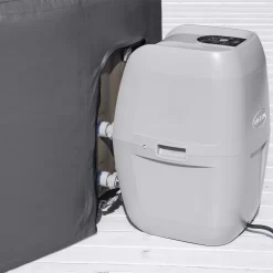 Lay-Z-Spa Grey Circular Hot Tub Cover (D) 1960mm X (H )710mm -Hozelock Shop lay z spa grey circular hot tub cover d 1960mm x h 710mm6941607321270 37c