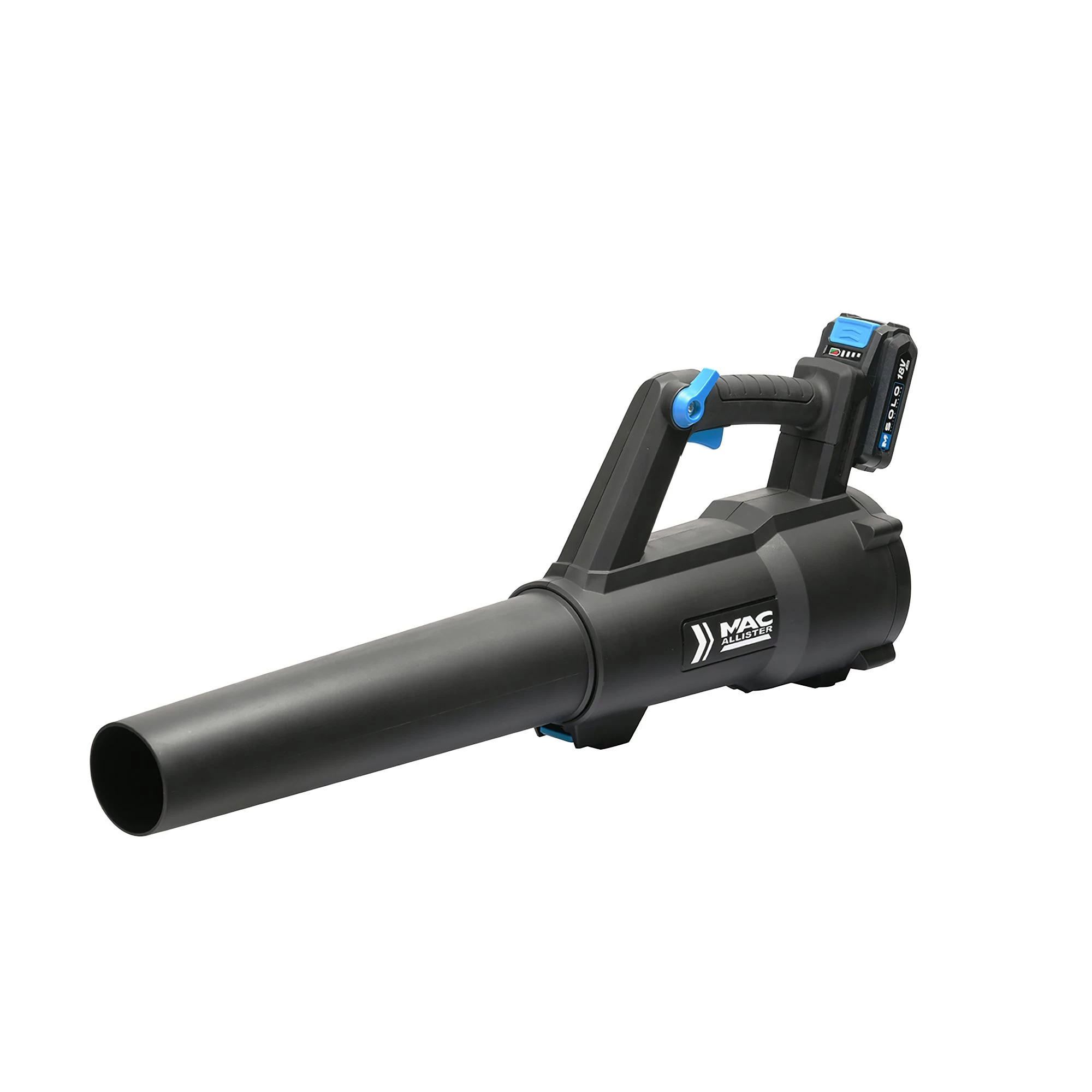 Mac Allister Cordless MBV18-Li-2 Garden Blower -Hozelock Shop mac allister cordless mbv18 li 2 garden blower5059340370156 01c