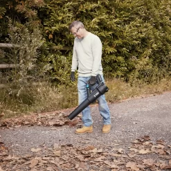 Mac Allister Cordless MBV18-Li-2 Garden Blower -Hozelock Shop mac allister cordless mbv18 li 2 garden blower5059340370156 01i