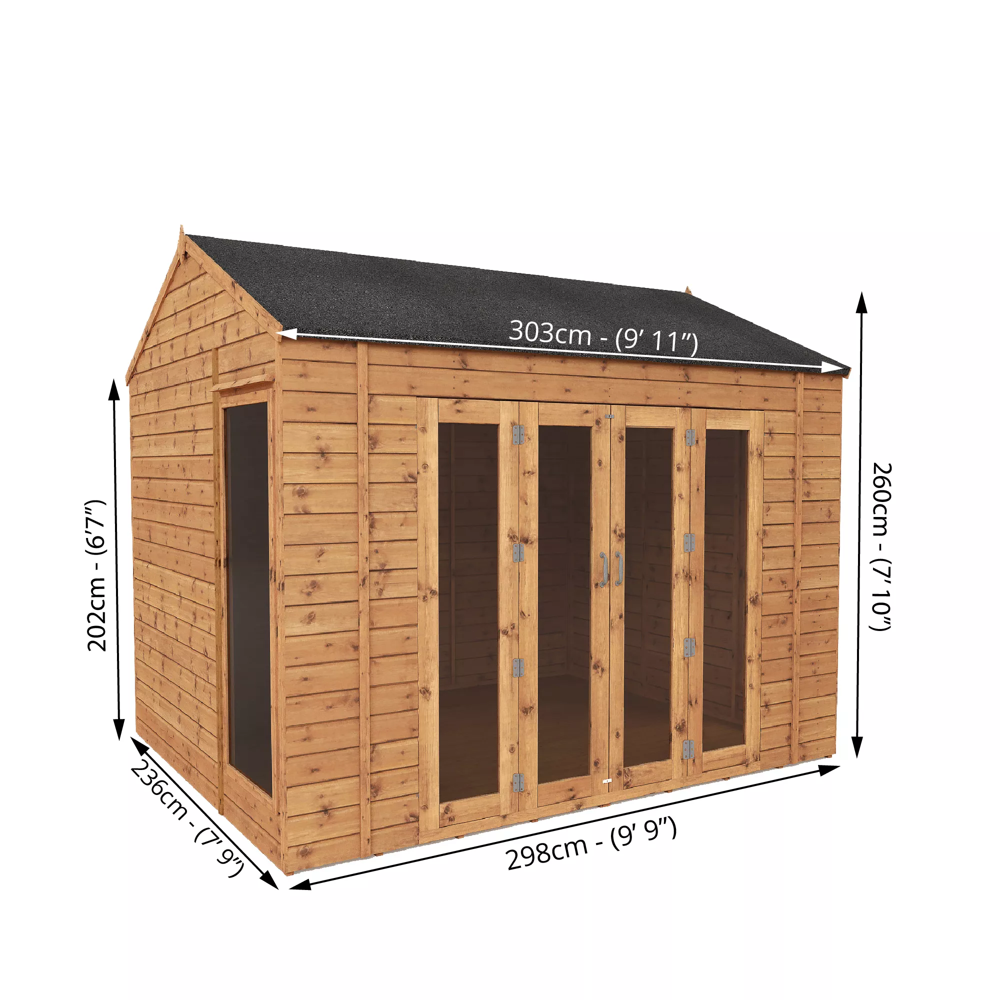 Mercia 10x8 Reverse apex Tongue & groove Summer house with Bi-fold door Mercia 10x8 Reverse Apex Tongue & Groove Summer House With Bi-fold Door -Hozelock Shop mercia 10x8 reverse apex tongue groove summer house with bi fold door5029442089737 01t BQ