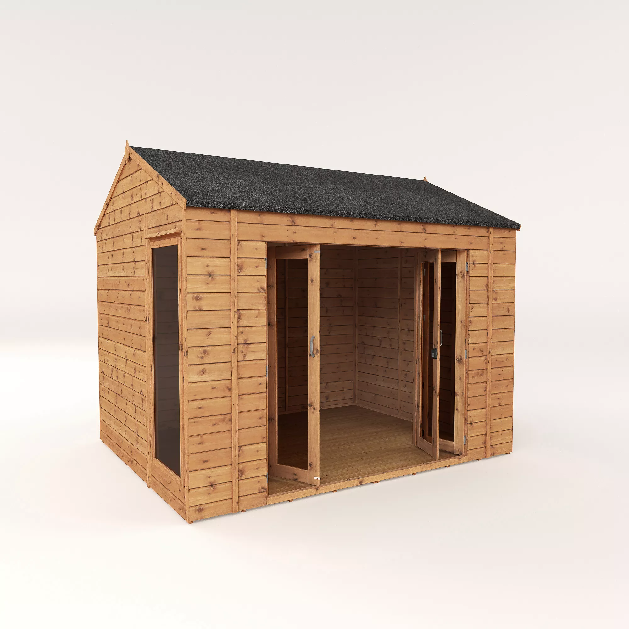 Mercia 10x8 Reverse apex Tongue & groove Summer house with Bi-fold door Mercia 10x8 Reverse Apex Tongue & Groove Summer House With Bi-fold Door -Hozelock Shop mercia 10x8 reverse apex tongue groove summer house with bi fold door5029442089737 03c bq
