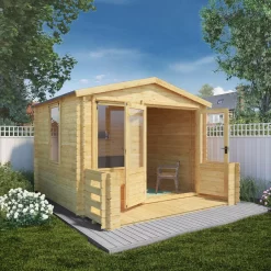 Mercia 11x12 Apex Tongue & Groove Cabin With Double Door -Hozelock Shop mercia 11x12 apex tongue groove cabin with double door5029442078687 02i bq