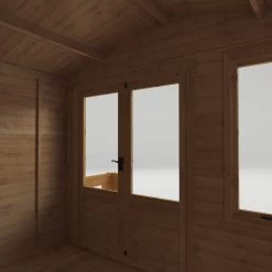 Mercia 11x12 Apex Tongue & Groove Cabin With Double Door -Hozelock Shop mercia 11x12 apex tongue groove cabin with double door5029442078687 39c bq