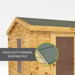 Mercia 11x12 Apex Tongue & Groove Cabin With Double Door -Hozelock Shop mercia 11x12 apex tongue groove cabin with double door5029442078687 40c bq