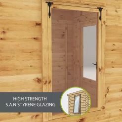 Mercia 11x12 Apex Tongue & Groove Cabin With Double Door -Hozelock Shop mercia 11x12 apex tongue groove cabin with double door5029442078687 42c bq