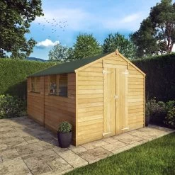 Mercia 12x8 Ft Apex Overlap Wooden 2 Door 4 Windows Shed With Floor 8 Mercia 12x8 Ft Apex Overlap Wooden 2 Door 4 Windows Shed With Floor -Hozelock Shop mercia 12x8 ft apex overlap wooden 2 door 4 windows shed with floor5029442075136 01i
