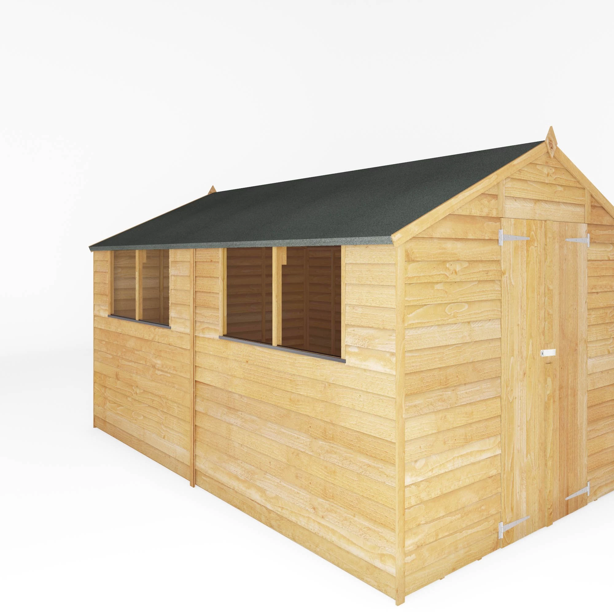 Mercia 12x8 ft Apex Overlap Wooden 2 door 4 windows Shed with floor Mercia 12x8 Ft Apex Overlap Wooden 2 Door 4 Windows Shed With Floor -Hozelock Shop mercia 12x8 ft apex overlap wooden 2 door 4 windows shed with floor5029442075136 03c