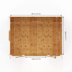 Mercia 13x10 Pent Tongue & Groove Cabin With Double Door -Hozelock Shop mercia 13x10 pent tongue groove cabin with double door5029442002453 02t bq