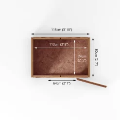 Mercia 4x3 Ft Apex Overlap Wooden Shed With Floor -Hozelock Shop mercia 4x3 ft apex overlap wooden shed with floor5029442090252 02t