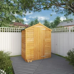 Mercia 5x3 Ft Apex Overlap Wooden Shed With Floor -Hozelock Shop mercia 5x3 ft apex overlap wooden shed with floor5029442090269 01i