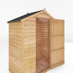 Mercia 5x3 Ft Apex Overlap Wooden Shed With Floor -Hozelock Shop mercia 5x3 ft apex overlap wooden shed with floor5029442090269 05c