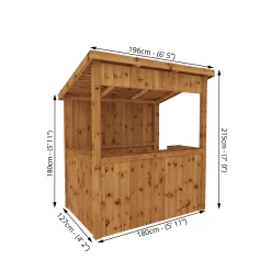 Mercia 6x4 Pent Tongue & Groove Garden Bar -Hozelock Shop mercia 6x4 pent tongue groove garden bar5029442002538 01t BQ