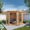 Mercia 7x7 Pent Shiplap Summer House With Double Door -Hozelock Shop mercia 7x7 pent shiplap summer house with double door5029442076546 01c bq