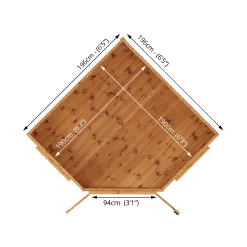 Mercia 7x7 Pent Shiplap Summer House With Double Door -Hozelock Shop mercia 7x7 pent shiplap summer house with double door5029442076546 02t BQ