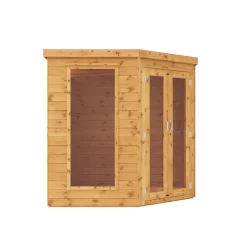 Mercia 7x7 Pent Shiplap Summer House With Double Door -Hozelock Shop mercia 7x7 pent shiplap summer house with double door5029442076546 03c bq