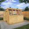 Mercia 8x6 Ft Pent Tongue & Groove Wooden 5 Windows Potting Shed With Floor -Hozelock Shop mercia 8x6 ft pent tongue groove wooden 5 windows potting shed with floor5029442078182 01i
