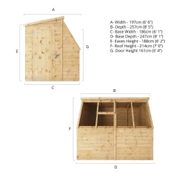 Mercia 8x6 Ft Pent Tongue & Groove Wooden 5 Windows Potting Shed With Floor -Hozelock Shop mercia 8x6 ft pent tongue groove wooden 5 windows potting shed with floor5029442078182 01i bq