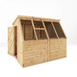 Mercia 8x6 Ft Pent Tongue & Groove Wooden 5 Windows Potting Shed With Floor -Hozelock Shop mercia 8x6 ft pent tongue groove wooden 5 windows potting shed with floor5029442078182 02c