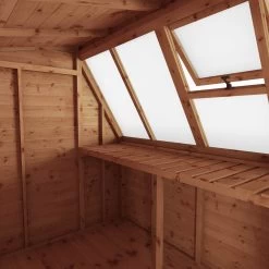 Mercia 8x6 Ft Pent Tongue & Groove Wooden 5 Windows Potting Shed With Floor -Hozelock Shop mercia 8x6 ft pent tongue groove wooden 5 windows potting shed with floor5029442078182 05c