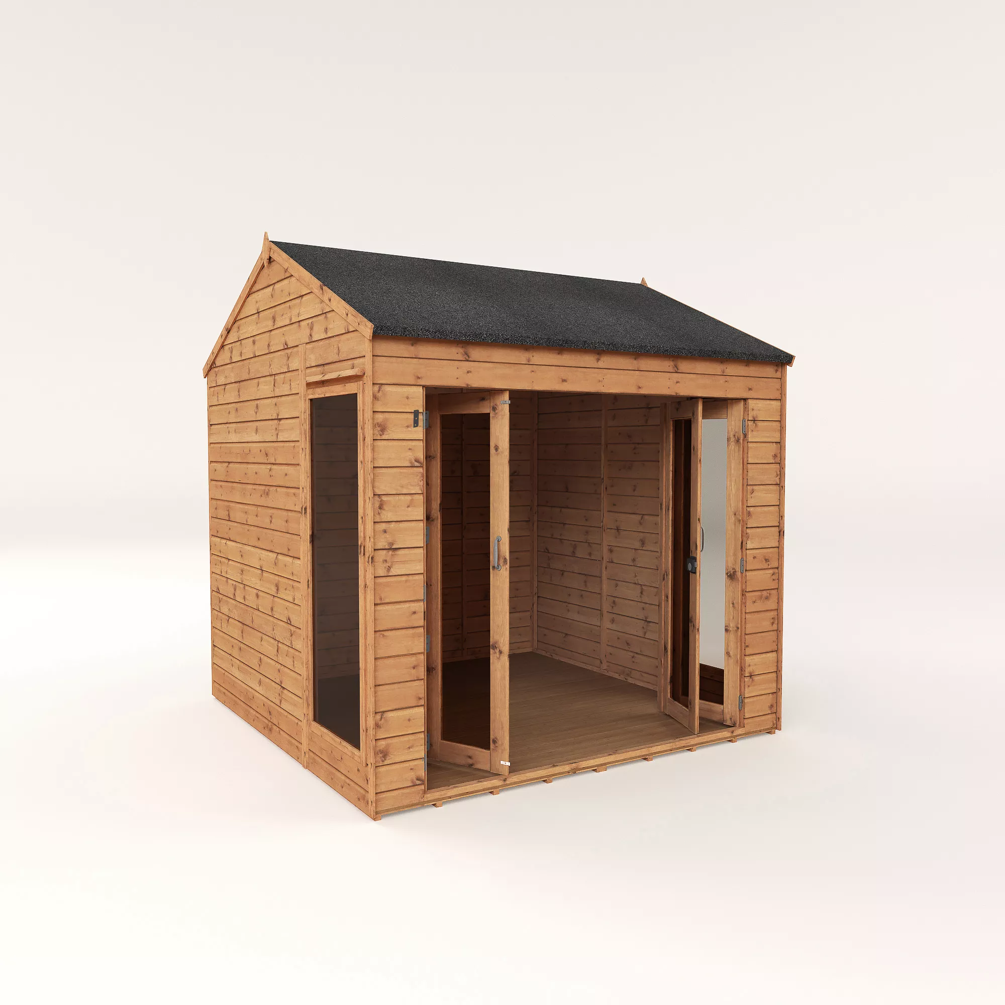 Mercia 8x8 Reverse apex Tongue & groove Summer house with Bi-fold door Mercia 8x8 Reverse Apex Tongue & Groove Summer House With Bi-fold Door -Hozelock Shop mercia 8x8 reverse apex tongue groove summer house with bi fold door5029442089720 03c bq